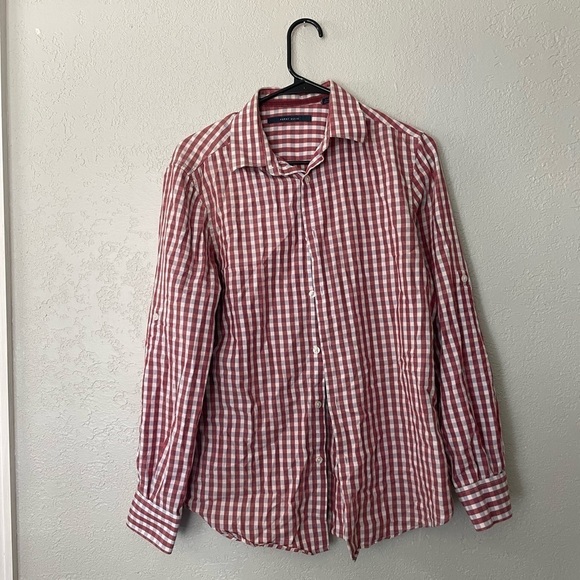 Perry Ellis red checkered shirt - Picture 1 of 3